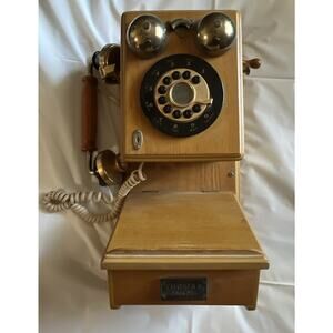 Vintage Thomas Collector’s Edition 1927 Wooden Wall Phone Model PP-9 Untested